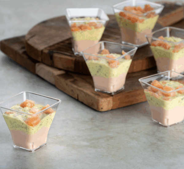 6 Verrines duo de saumon et citron aneth - 270 g – Image 1