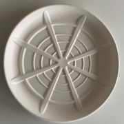 Plateau biodégradable rond pour fruits de mer -  2-3 parts (D28)