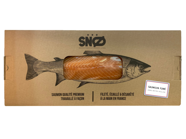 Saumon fumé SNO tranché et désarêté à la main - entre 1,2kg/1,8 kg - poids variable – Image 1