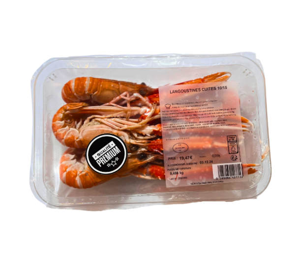 Langoustines cuites 1015 Langoustines cuites 10/15 (grosses) - 400 g – Image 1
