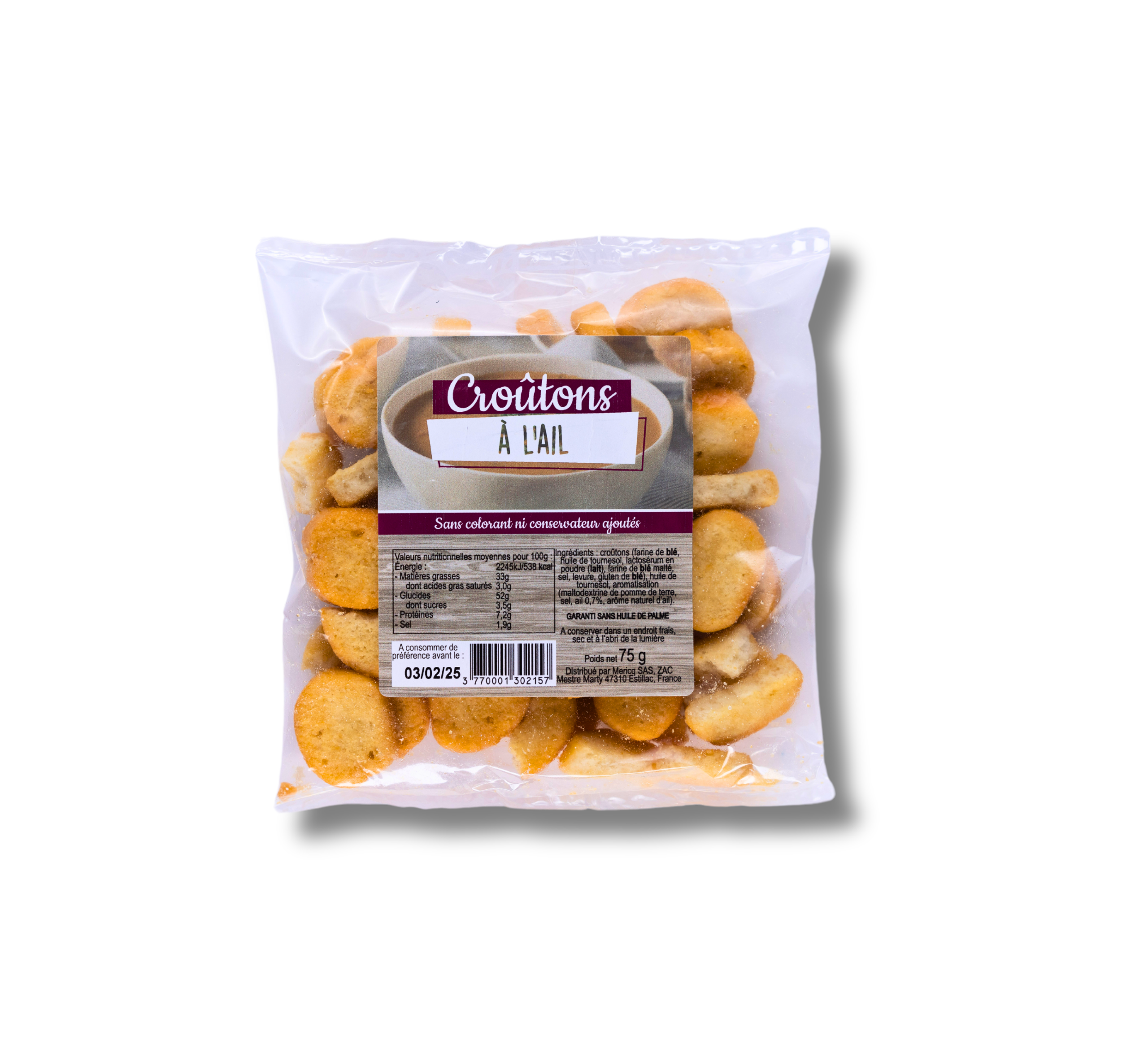 Croûtons à l'ail - 75 g