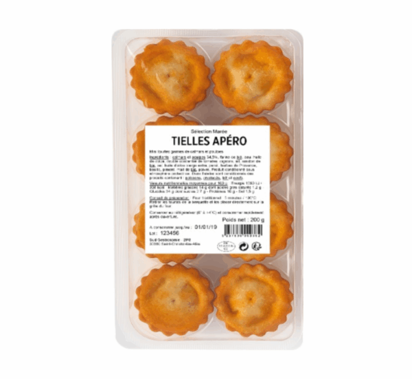 Mini tielles - 8 pièces (25g/pièce) – Image 1