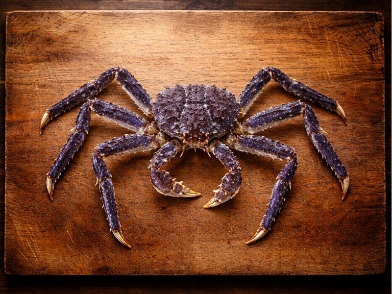 King crabe vivant